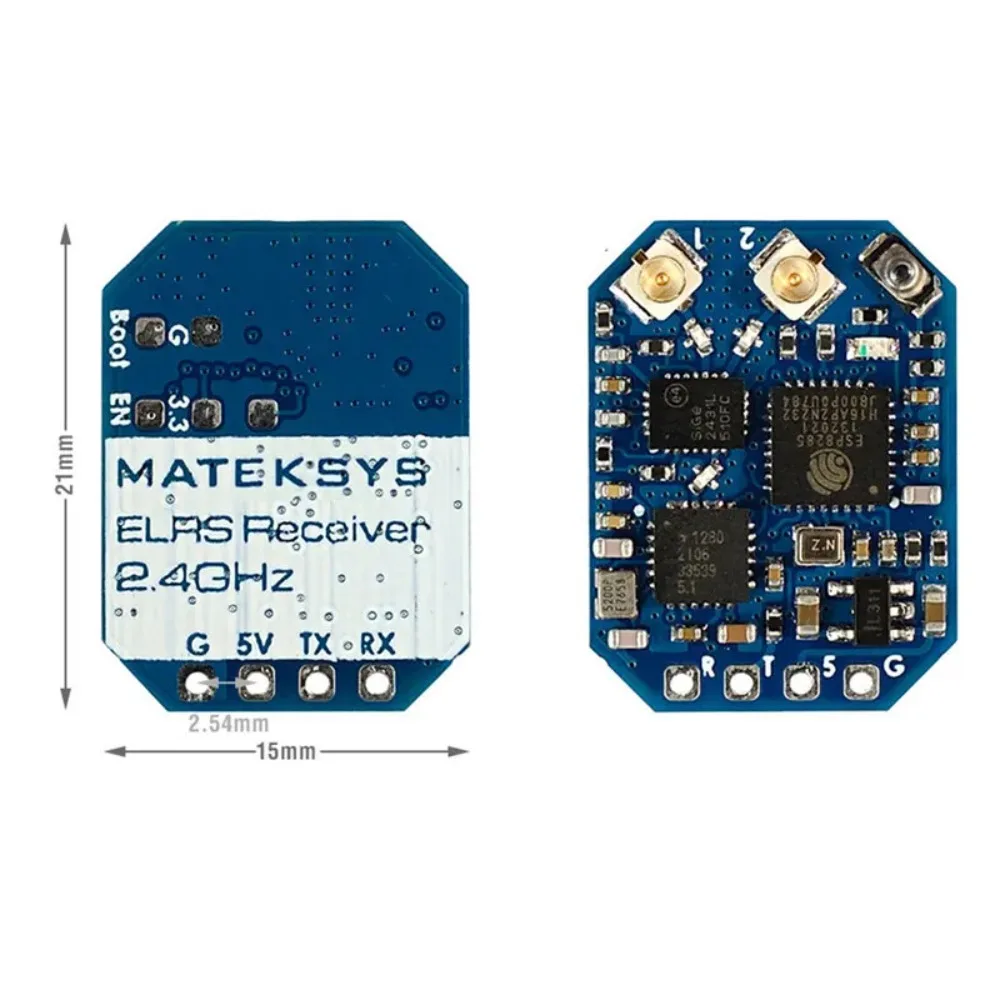 MATEKSYS ELRS-R24-D ELRS 2.4G Receiver CRSF for RC FPV Racing Freestyle Nano Micro Mini Long Range Drone