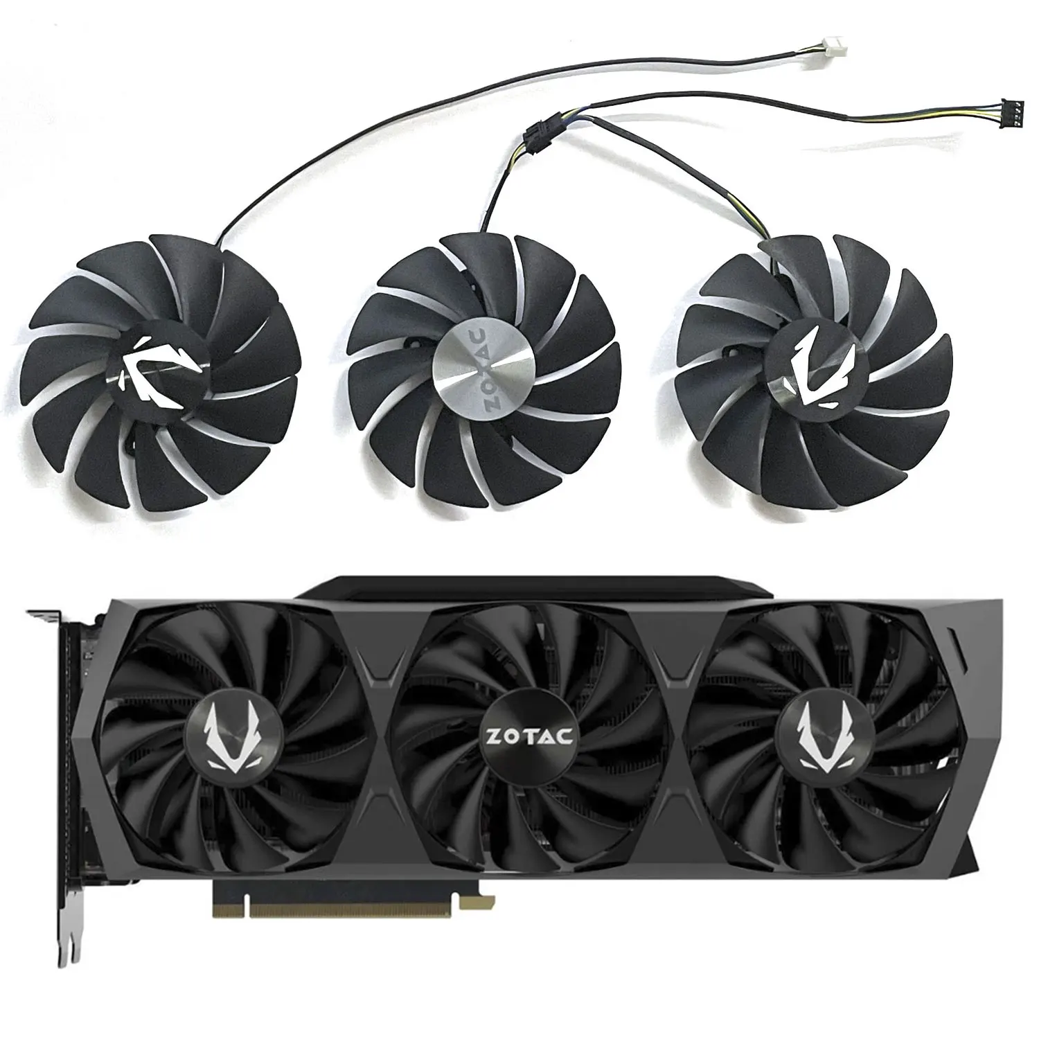 

GA92S2U CF9015H12S RTX 3080 TRINITY OC GPU Fan，For ZOTAC GAMING RTX 3070 TI、3080、3080 TI、3090 TRINITY OC Video card cooling fan