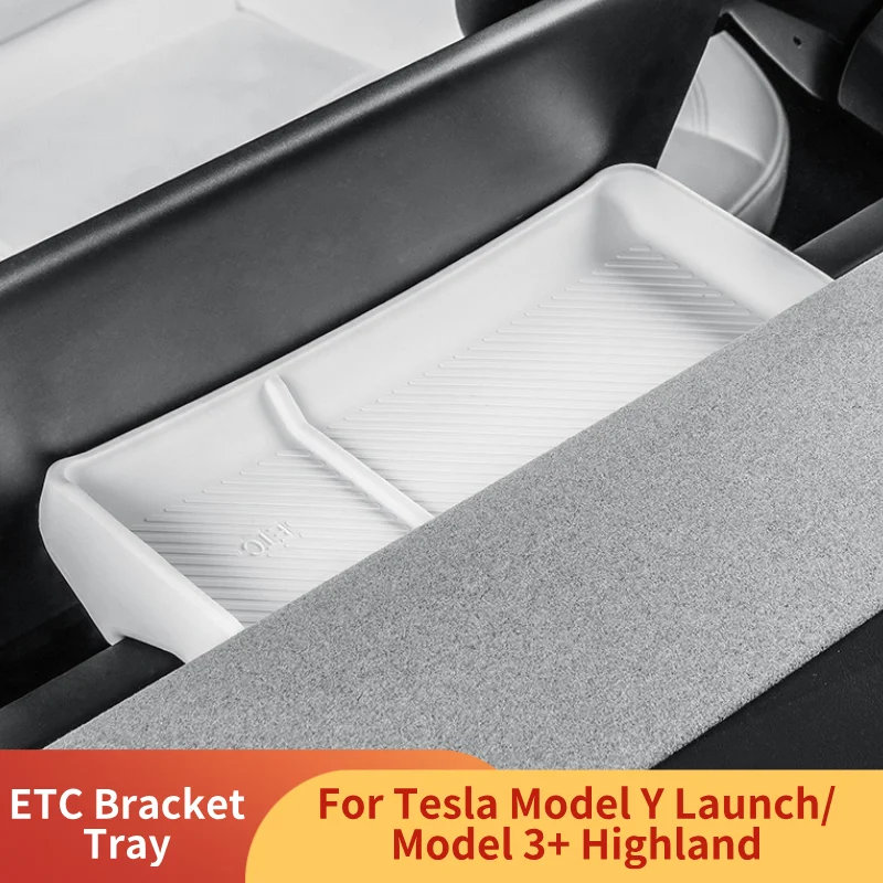 

Silicone ETC Bracket Tray for Tesla Model Y Launch/Model 3+ Highland Central Control Instrument Panel Screen Rear Storage Box