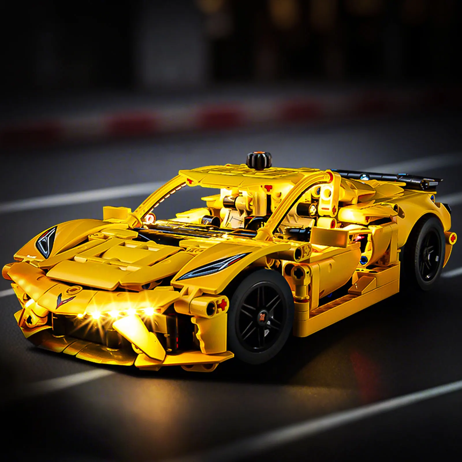 LED-Beleuchtungsset Passend für LEGO Technic Chevrolet Corvette Stingray 42205 Bausteine