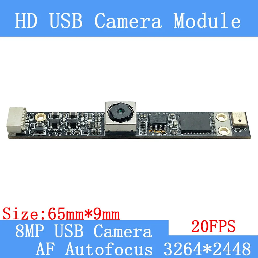 20FPS UVC USB camera module HD 800W IMX179 4K AF Autofocus face recognition USB Webcam support audio