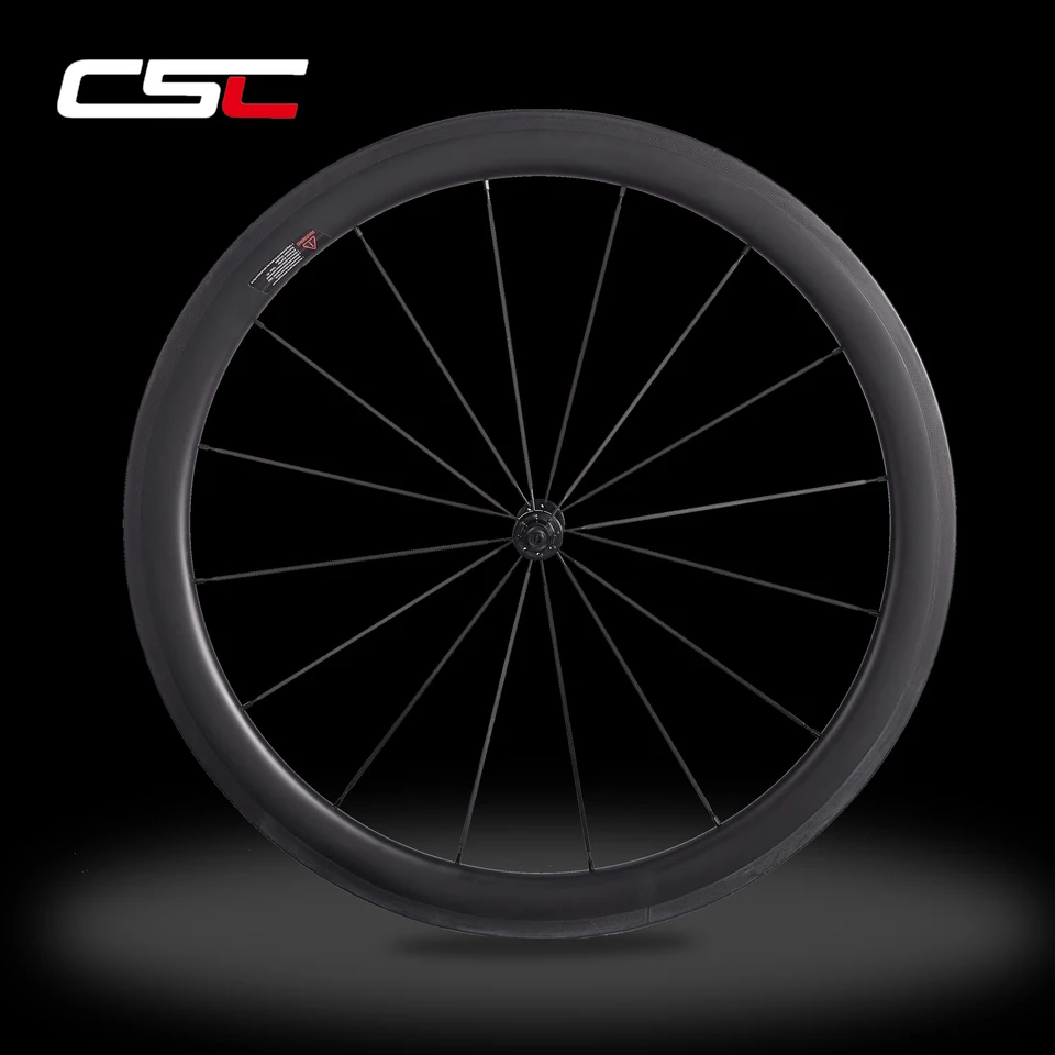 CSC製 カーボンロードホイール リムハイト50mm CSC UCI 超軽量カーボンロードホイール リムブレーキ 700C 25mm幅 38mm