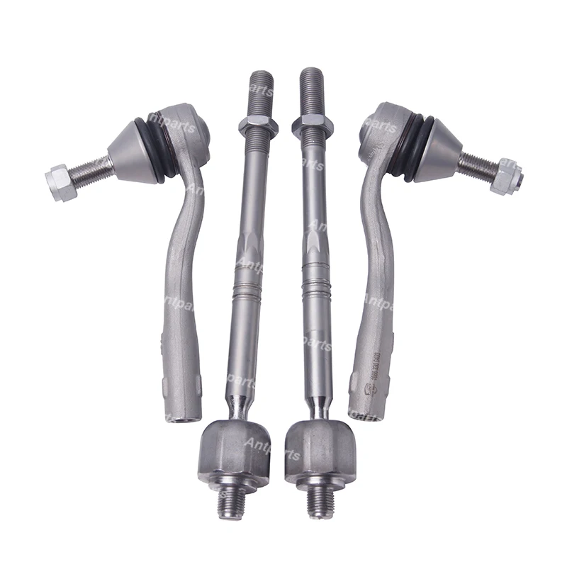 4Pcs Front Suspension Steering Gear Tie Rod For Mercedes Benz 4MATIC W166 W292 ML GL GLE GLS AWD A1663300403 A1663380315