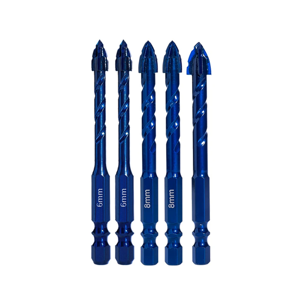 Triangular Spiral Eccentric Drill Bits Kit For Glass Tile Punching High Hardness Eccentric Drill Bit Power Tools