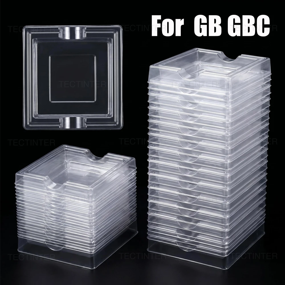 Game Boy Cartridge Holder - صينية داخلية بلاستيكية شفافة لبطاقات ألعاب