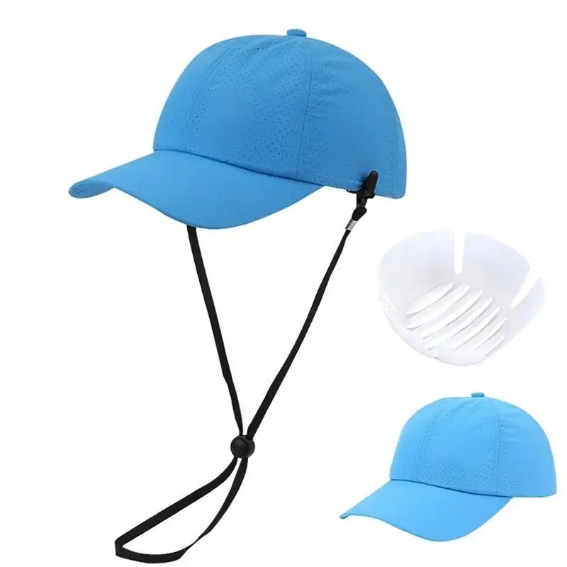 

39BB Quick Drying Hat Breathable Baseball Hat Anticollision Mesh Hat with Inner Shells Outdoor Camping Hat Workshop Hat