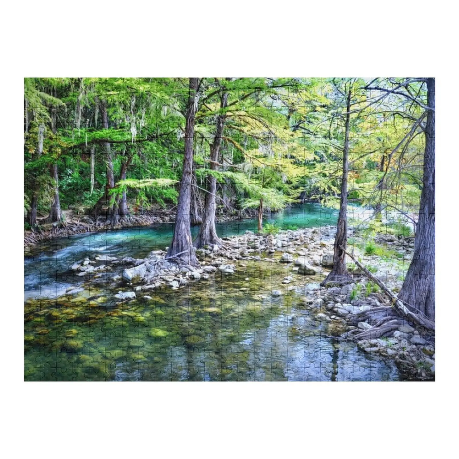 

Guadalupe River Jigsaw Puzzle Custom Wooden Name Customizeds For Kids Puzzle