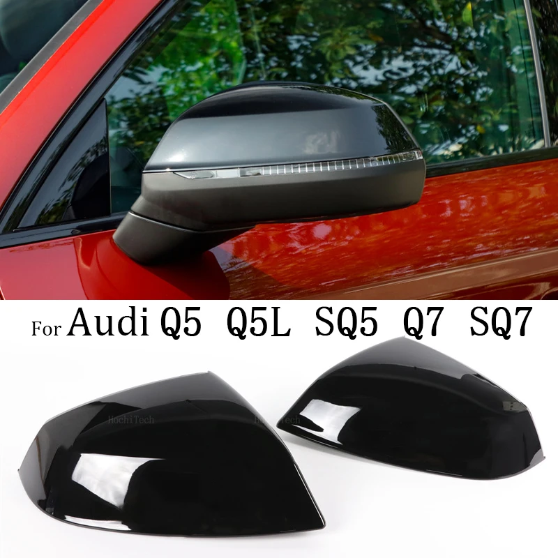 

High Quality Mirror Cover Car Side Rearview Mirror Cover Cap Trim For Audi Q5 SQ5 FY 2018-2024, Q7 SQ7 4M 2016-24 Replacement