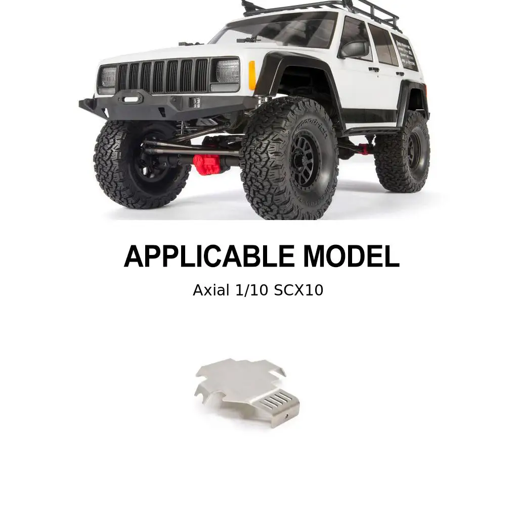 Steel 1/10 Rear Bumper For Axial SCX10 TRX4 TRX6 RC Car Part RC Car Accessories Replacement Parts RC Upgrade Part Silver