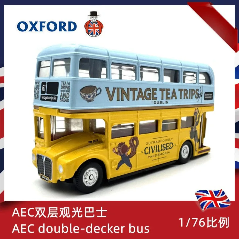 OXFORD 1: 76 Scale Classic Car London Double-decker Bus Alloy Car Model Static Decoration Collectibles Gift Toys