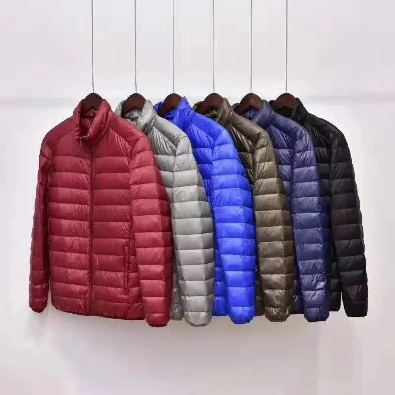 

New Autumn And Winter Men's Fashion Hooded Super Light Warm Slim Coat Down Jacket Men's Coat