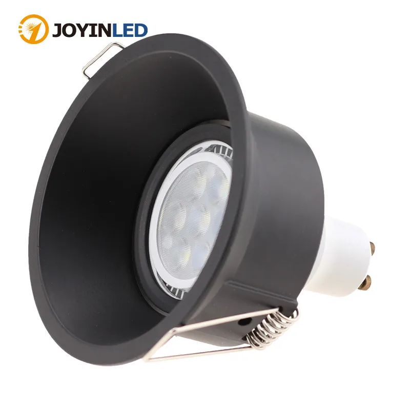 

Mounting Frame GU10 Recessed White Black Square Round Aluminum Alloy Cut Out 85mm Fixture Frame