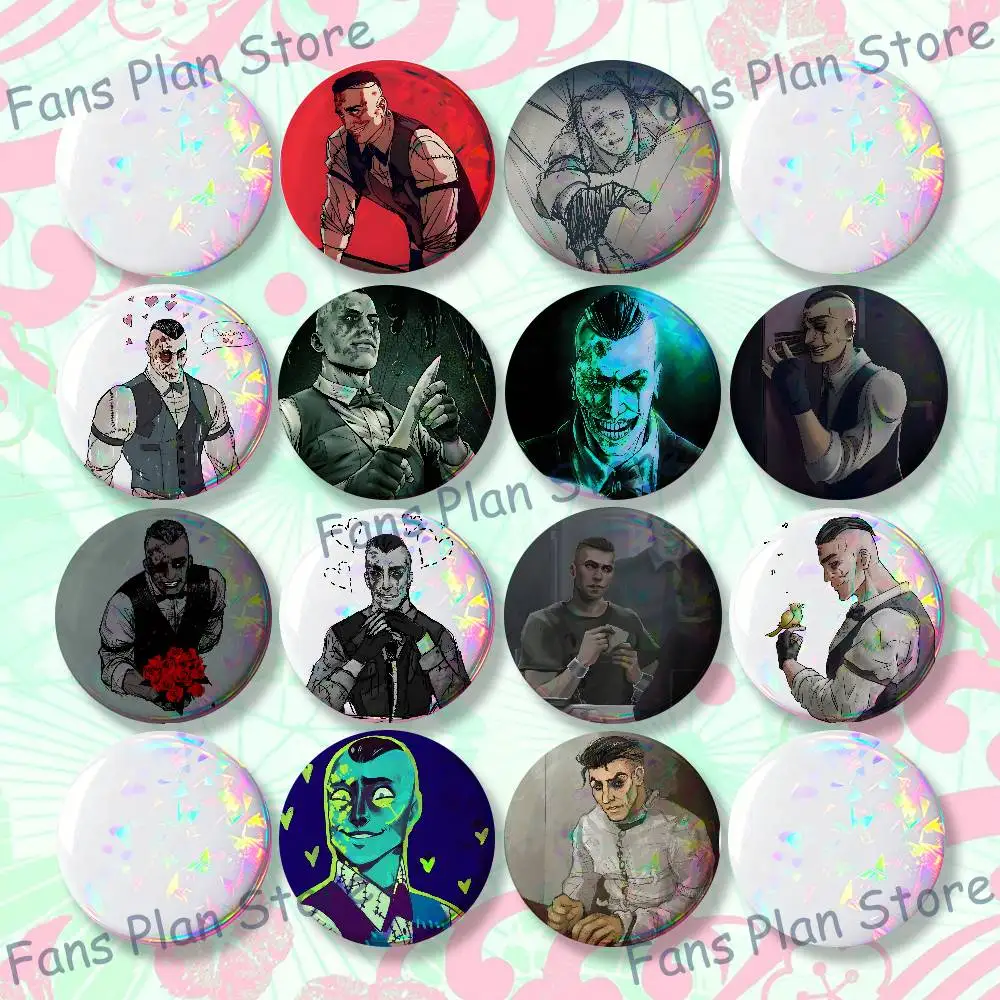 E-Eddie Gluskin O-Outlast Badges Creative Tinplate Button Pins Brooch Creative Quotes Badge Clothes Backpack Jewelry Gift