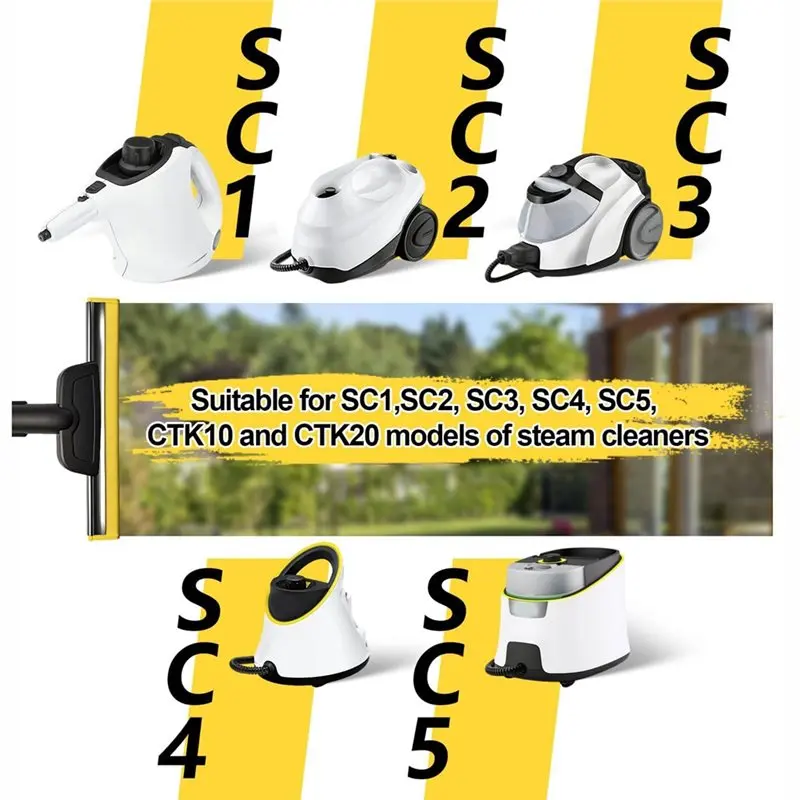 

Насадка для очистки окон CKFAM-Steam Cleaner с микрофибровыми салфетками для Karcher SC1-SC5 CTK10 CTK20 для очистки стекол, окон и зеркал