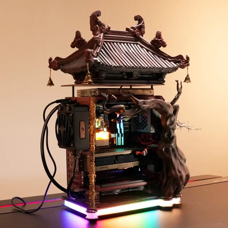 Black Myth, Earth Temple, Split Water-cooled Computer Desktop Game E-sports Console