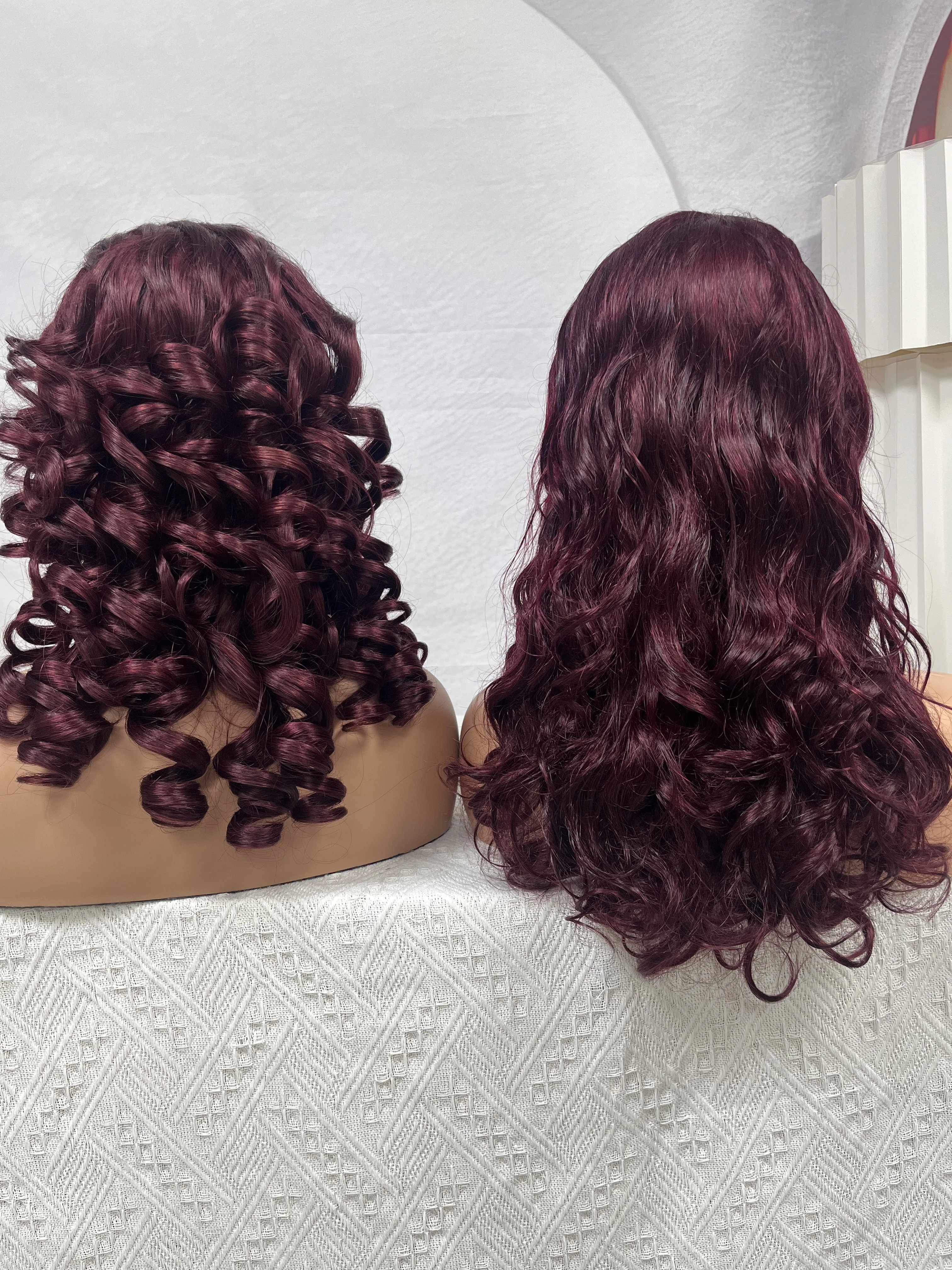 

99J Burgundy Wig 13x4 Transparent Lace front Red Brazilian Human Hair Glueless Pre Plucked Loose Wave Lace Frontal Human Hair