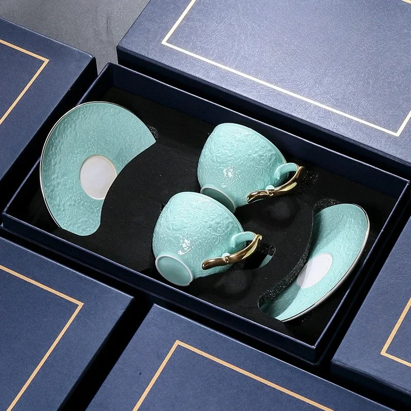 Coffee cup high-end exquisite souvenir cup high-end afternoon tea set