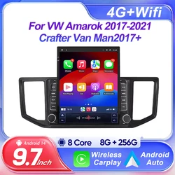 Android 15 For Volkswagen VW Amarok 1 2016 2017 2018 2019 2020 Multimedia Head Unit Car Player GPS Auto Radio Navigation DVD BT