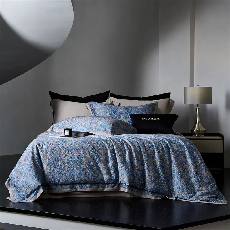 Svetanya Egyptian Cotton Ethnic Underwear Bedding Sets Print Bed Linens Pillowcase Sheet Duvet Cover