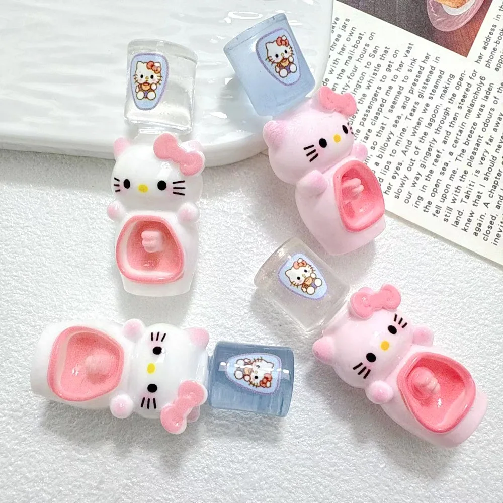 

3 шт. miniso 3d охладитель воды kt смола миниатюрные материалы для ювелирных изделий своими руками ручной работы мусорный чехол подвески шпилька аксессуары