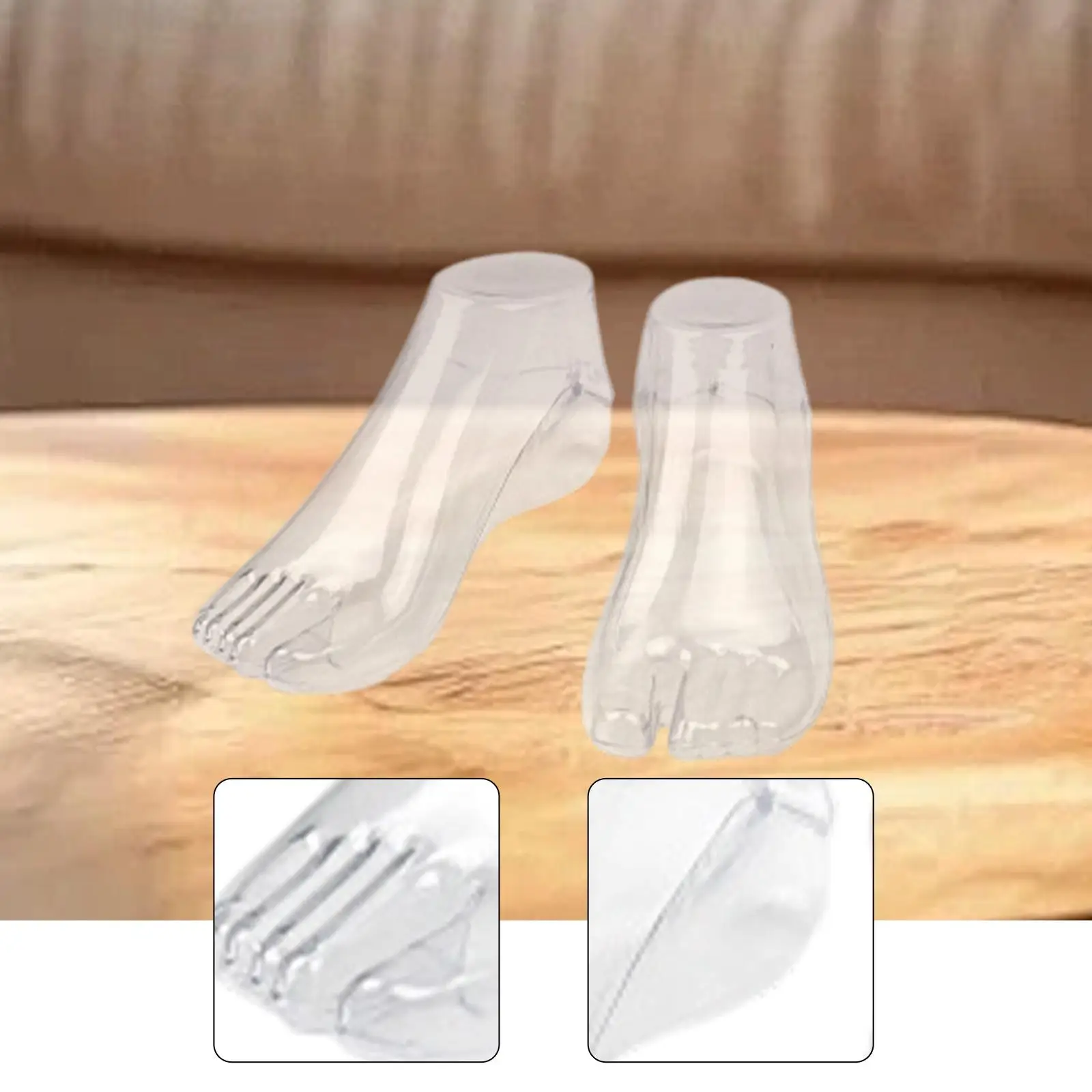 

Shoe Support Mannequin Foot Display Holder Polyethylene Sock Model for Retail Store or Exhibition Use