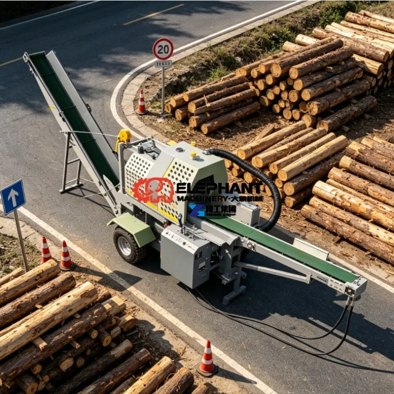 Forestry Machinery Skid Steer Cheap Firewood Processor Machine Petrol Diesel for Sale