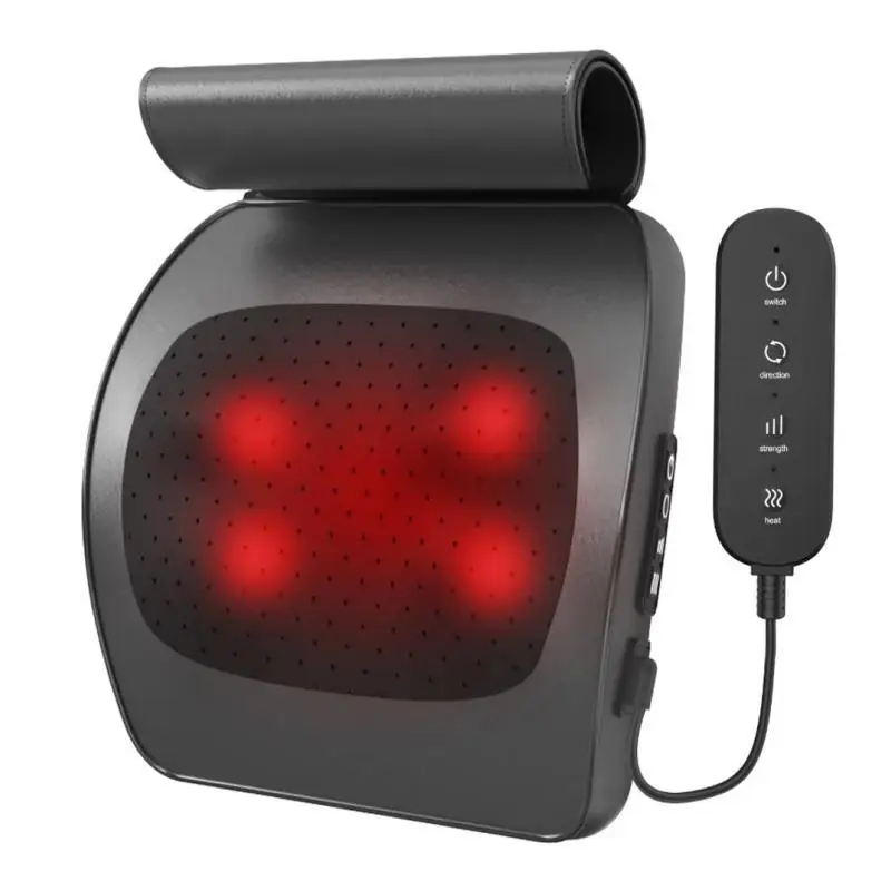 

Массажная подушка для талии, массажер для шейного отдела позвоночника, домашний офис, многофункциональный горячий компресс, разминающий массажер для талии