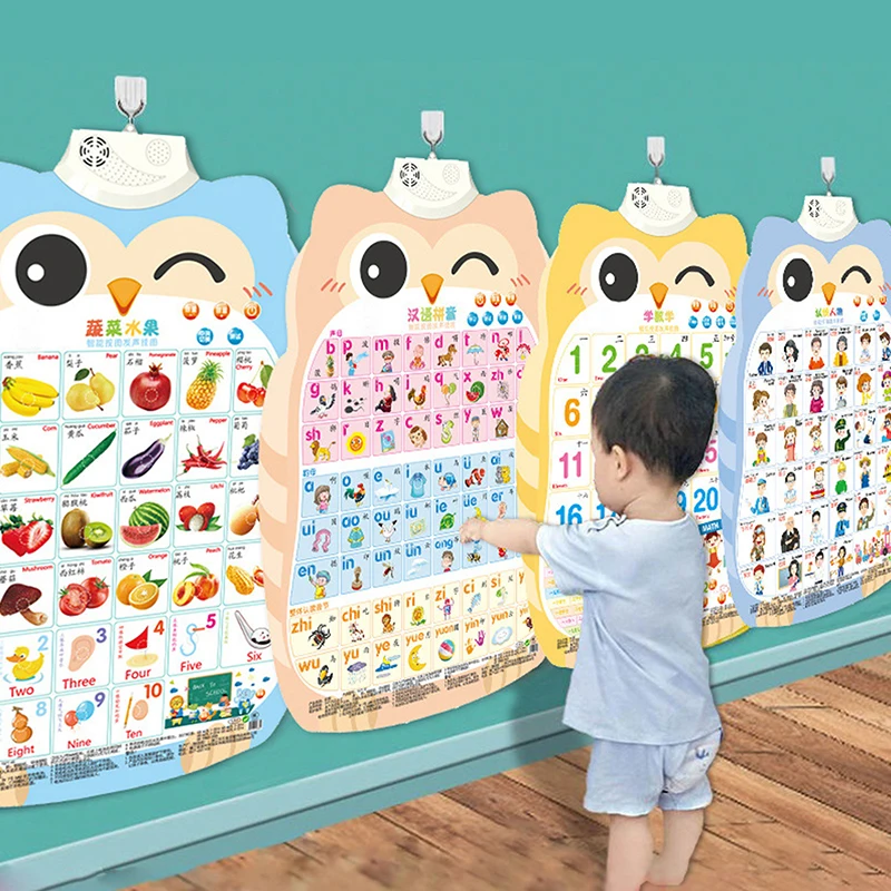 

Cognitive Enlightenment Electronic Learning Point Reading Audio Wall Chart Audio Book Early Education Baby Learning Toys