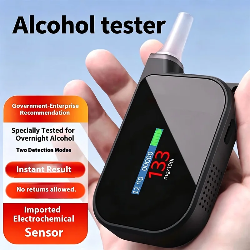 

Усовершенствованный портативный алкотестер - профессиональный электрохимический прибор для быстрого и точного определения уровня алкоголя, безопасный и портативный.