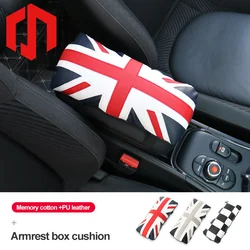 Car Central Armrest Increasing Pad PU leather Cushion Memory Cotton Cushion For Mini Cooper F55 F56 F54 F60 Interior Accessories