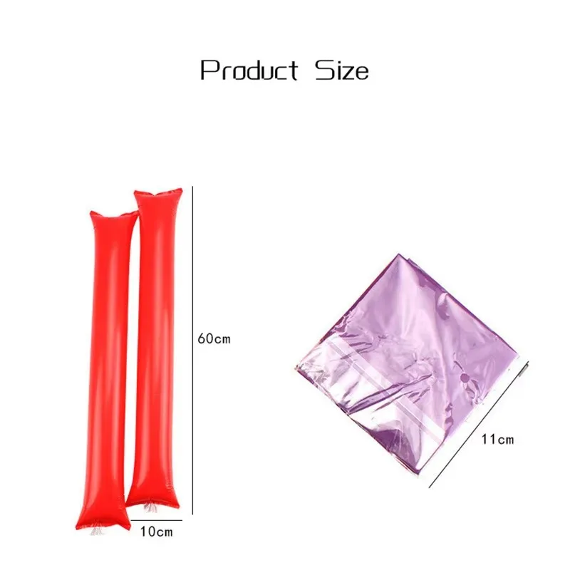 نفخ يهتف عصا الرياضة جو الدعائم يهتف العصي الهتاف العصي هدايا أعياد ميلاد للأطفال حفلة كلابر تضخم اللعب