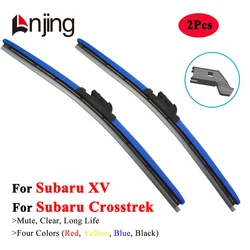 LNJING Colorful Wiper Blades For Subaru XV Crosstrek GP 2011 2012 2013 2014 2015 2016 2019 2020 2023 2024 Car Luxury Accessories