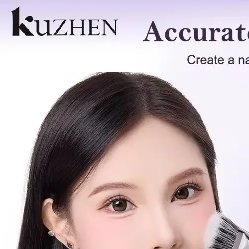 プロのヘアフェイスメイクブラシロングハンドルブラッシュブラシ 3 個パウダークリームパフコンシーラーブラシ美容メイクツール