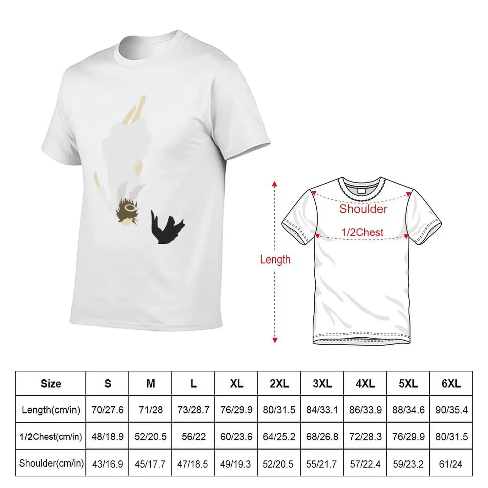 Haibane Renmei - Falling Angel T-Shirt oversized basketball graphic tees mens clothes