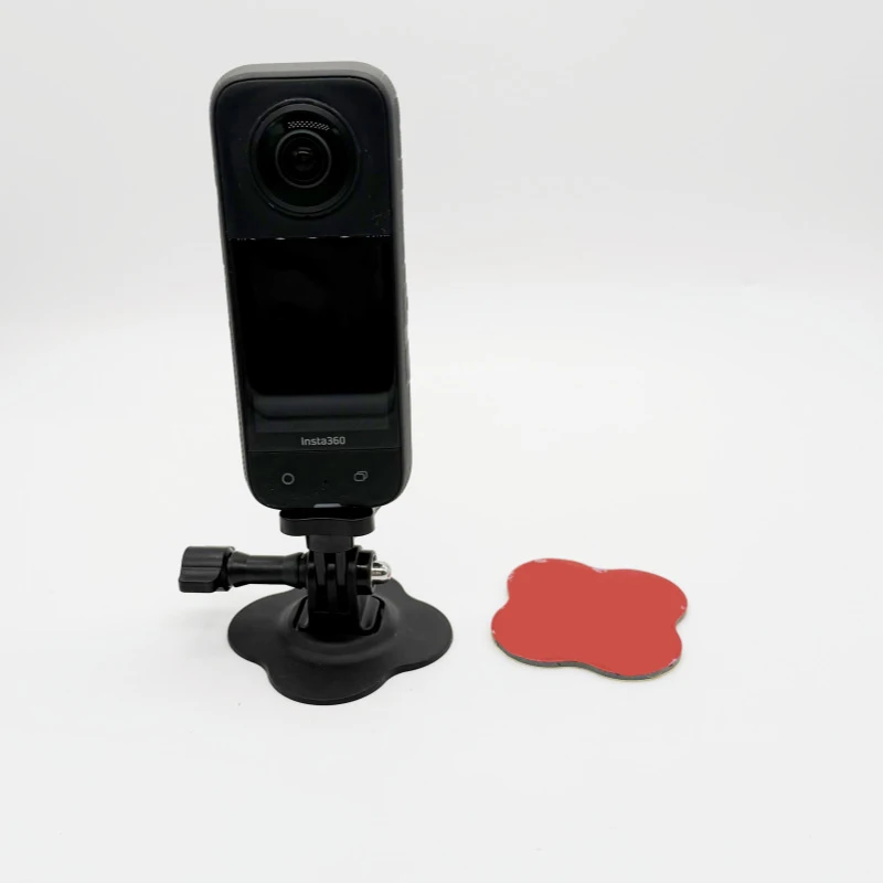 Verstellbare Motorradhelmhalterung für Insta360 X5 X6 GoPro 13 12 11 10 DJI Action 5 6, Klebehalterung für Oberflächen, Action-Kamera-Basis – Detail 8