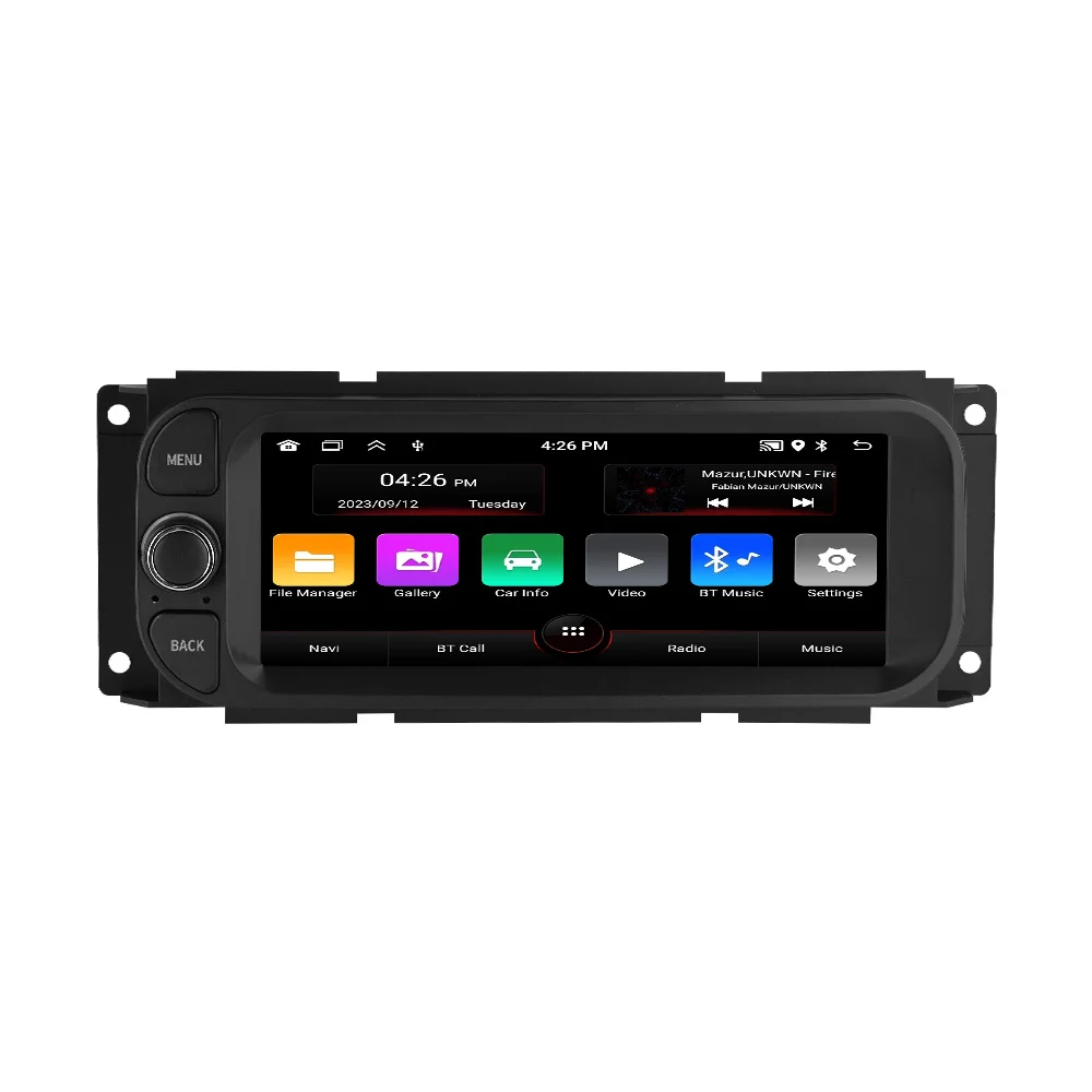 MEKEDE Car Radio Stereo for JEEP Grand Cherokee Liberty Wrangler Chrysler 2002-2006 Car Video Multimedia Player Android Auto