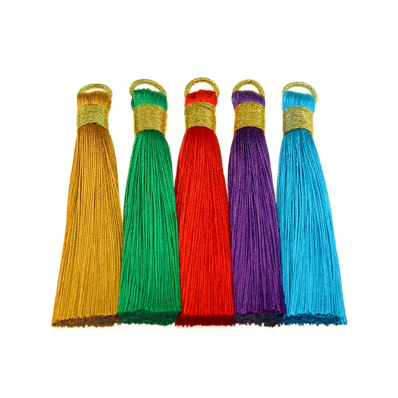 

3/6/12Pcs Polyester Fringe Tassel Sewing Curtains Clothing Accessories DIY Keychain Straps Pendant Tassels For Jewelry Making