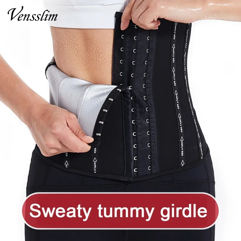 Vensslim-Cinturón para el sudor para mujer, funda adelgazante, ropa moldeadora de cuerpo para vientre plano, quemador de grasa para ejercicio, faja de cintura delgada, entrenador de cintura