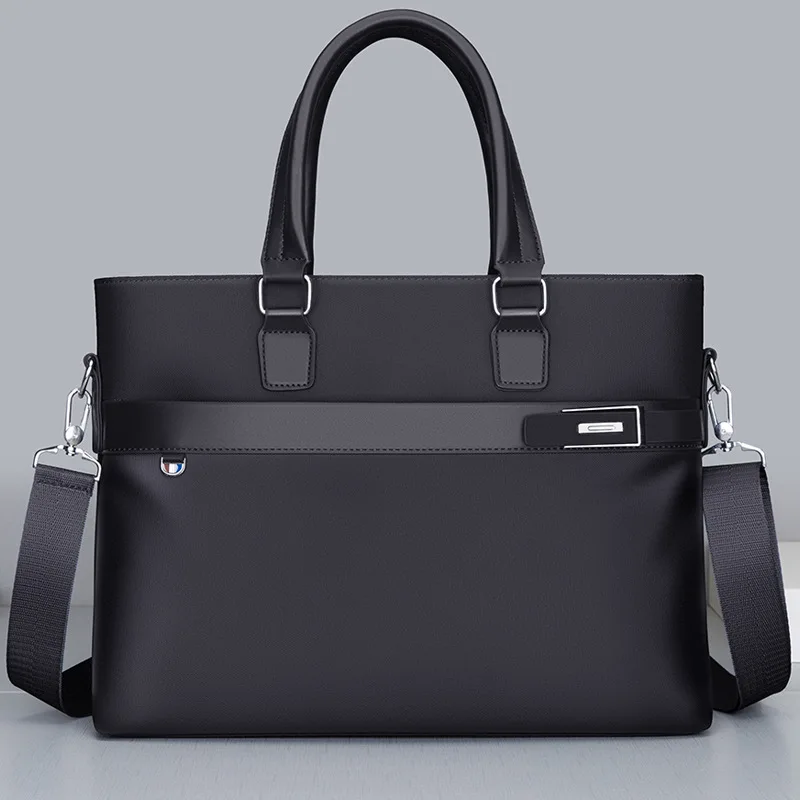 حقيبة رجالية من قماش أكسفورد مقاومة للاهتراء ومقاومة للماء، حقيبة كتف ذات سعة كبيرة، حقيبة كمبيوتر للمستندات التجارية #6