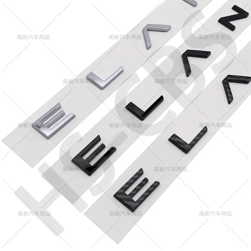 New Style ABS ELANTRA Car Taigate Letter Logo 3D Sticker Rear Trunk Nameplate Body Decoration Badge Decal Emblem Accessories