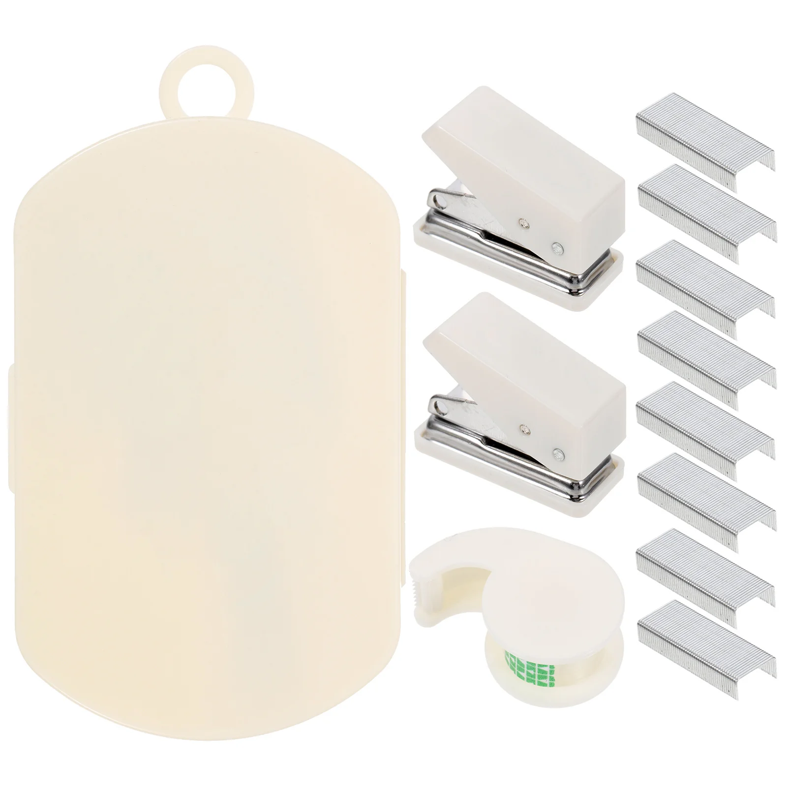 1Set Multifunktions-Klebebandschneider Handwerk Diy Tool Kit für Scrapbooking Bürobedarf Tragbare Mini Cutter Dispenser Box Hand