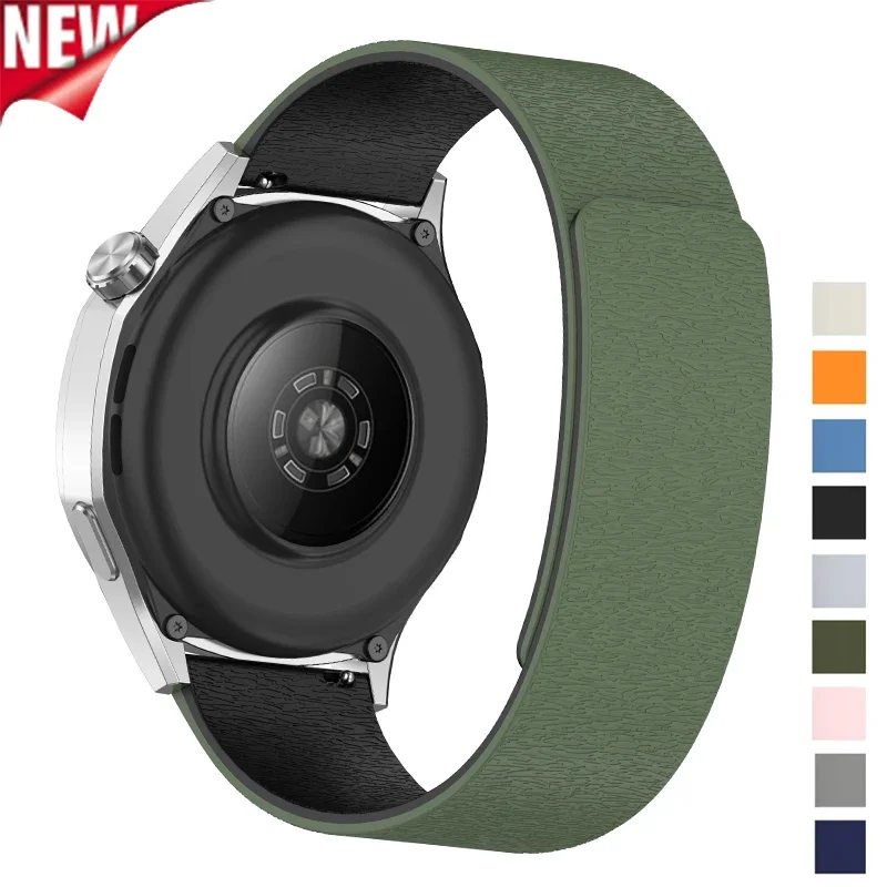 18mm 20mm22mm Magnetic Strap For Samsung Galaxy Watch 4/5/6/7/Gear S3/Active2 Silicone Band for Huawei GT4 GT3 Garmin Venu 3S 2S