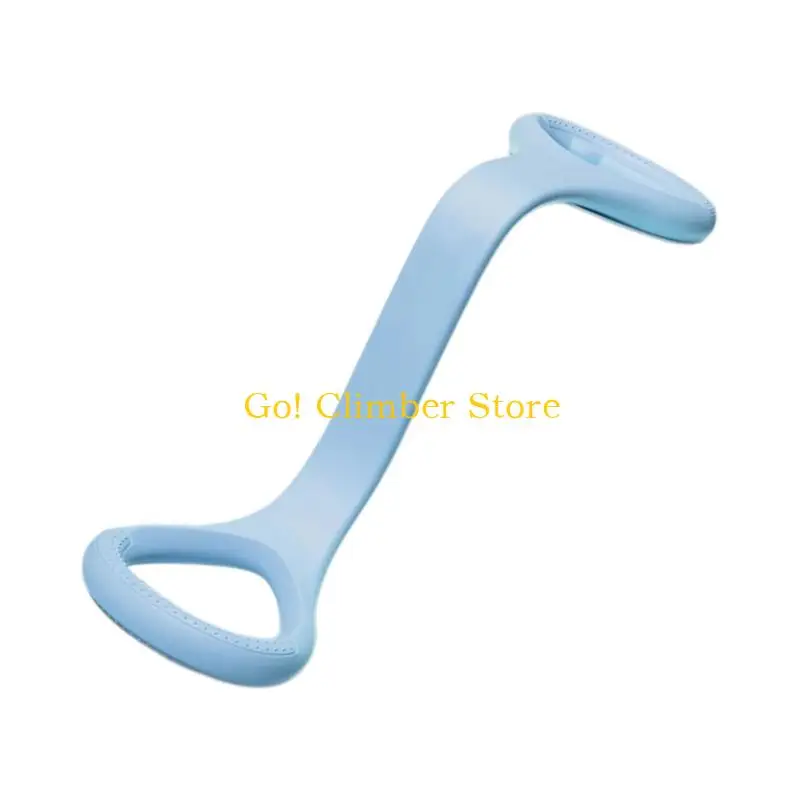 Q84C Packable Exercise Band for Travel Workout Routines, with Textured Handholds for Resistance and Stretching Exercises