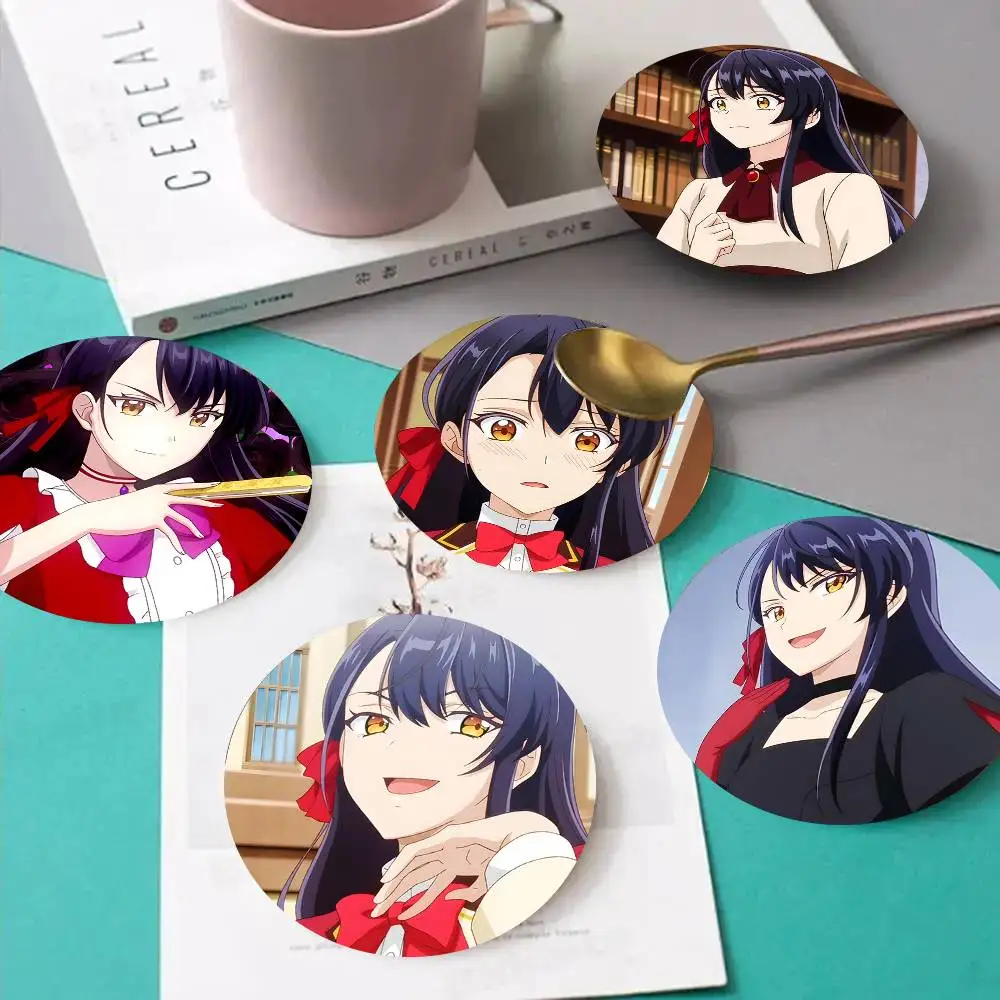 1pc Alicia Anime Characters Wooden Coaster Colour Printing Cup Mat Home Desk Decoration Gifts