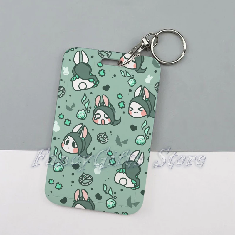 Cute Valorant Game Cartoon Keychain Card Holder Gaming Killjoy Val Jett Badge Holders Bank Bus ID Credit Cards School Keyrings