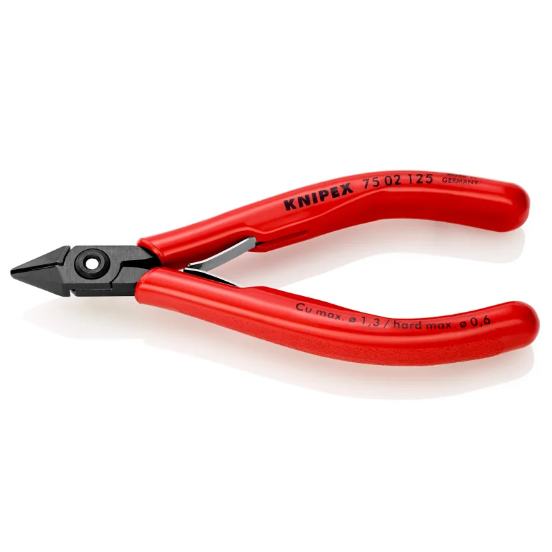 KNIPEX 75 02 125 Needle Nose Pliers Multifunctional Electronic Diagonal Cutting Tool Sharp Cutting Edge Wear-resistant