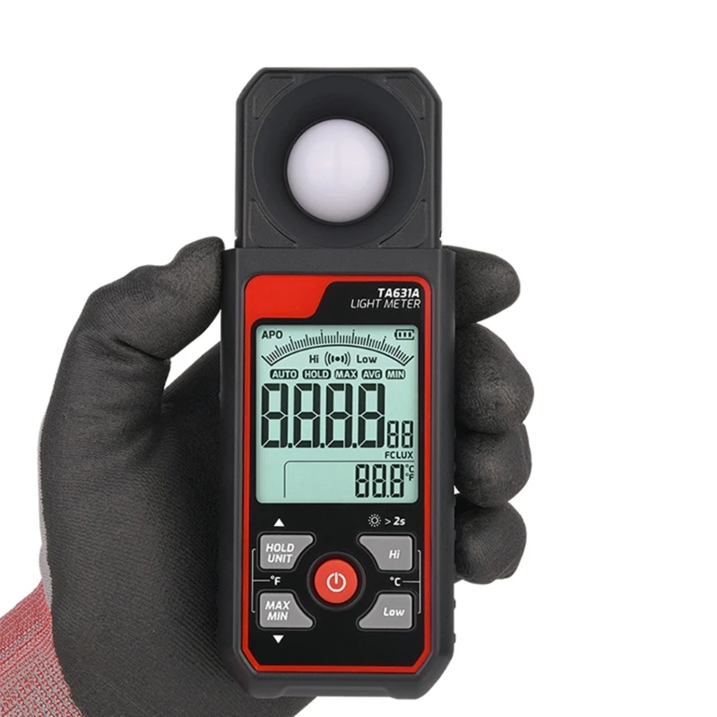 Upgraded Light Meter Photography Luxmeter Illuminometer User Friendly Light Meter Plastic for Measuring Illuminance PXPD