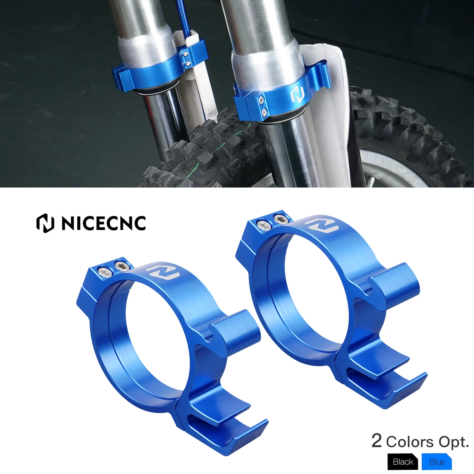 NICECNC para Yamaha YZ80 1993-2001 YZ85 2002-2018 2017 2016 2015 2014 2013 2012 2011 retenedor de guardabarros delantero de motocicleta de aluminio