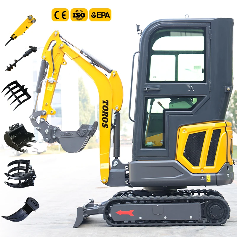 

Mini Bagger Compact Epa Euro 5 Epa Engine New Crawler Customized Hot Sale Hydraulic 1.6 Ton Mini Excavators