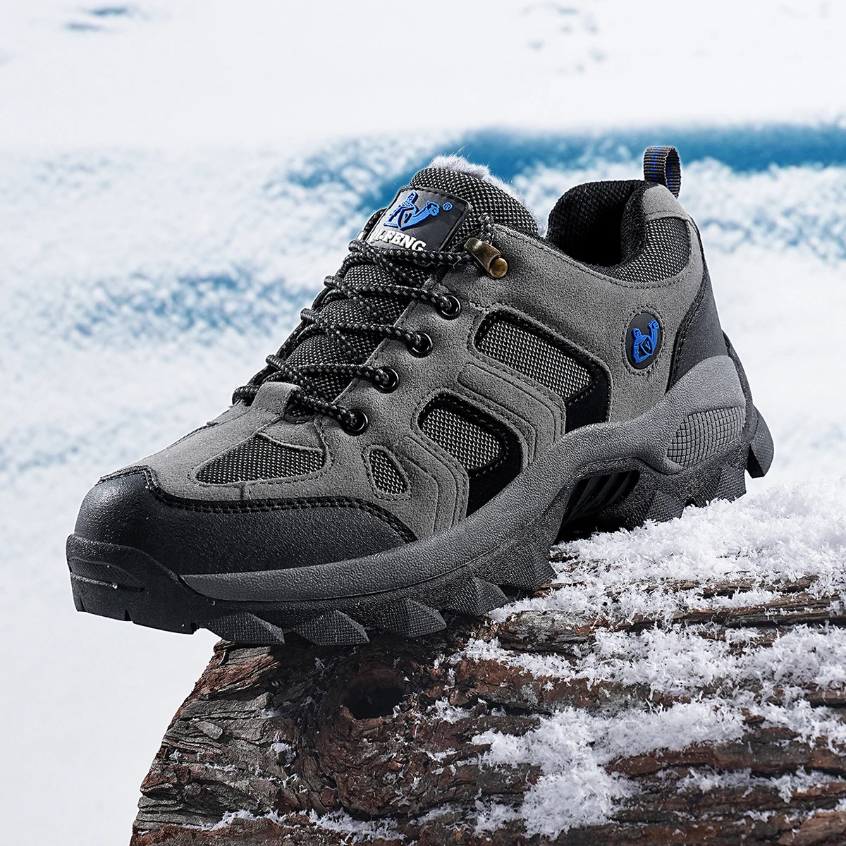 

Winter Men Women Outdoor Sports Hiking Shoes Warm Footwear Pluff Inside Comfortable Sneaker No Cold Shoe for Man Woman